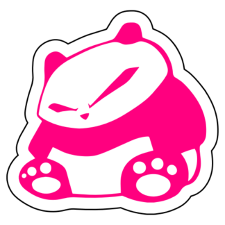 JDM Panda Sticker (Hot Pink)
